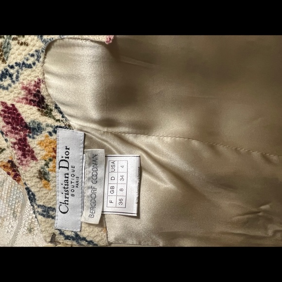 Vintage Christian Dior dress size 4 - Picture 5 of 5